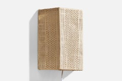 Swedish Designer, Wall Light, Fabric, Sweden, 1960s