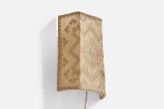 Swedish Designer, Wall Light, Fabric, Sweden, 1960s