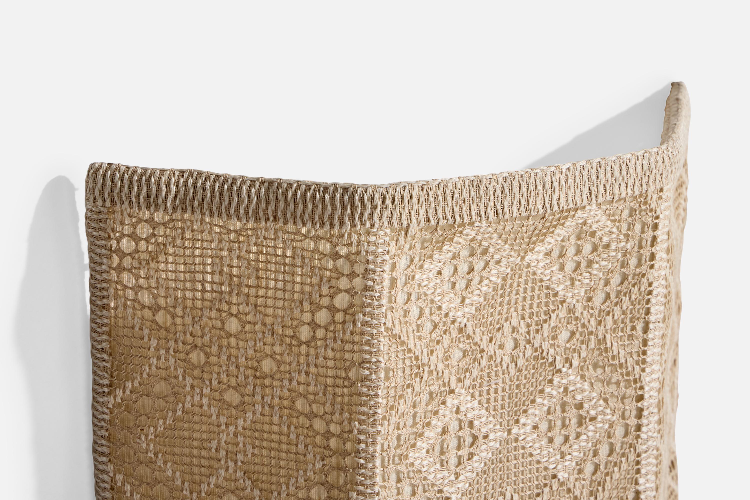 Mid-20th Century Swedish Designer, Wall Light, Fabric, Sweden, 1960s For Sale