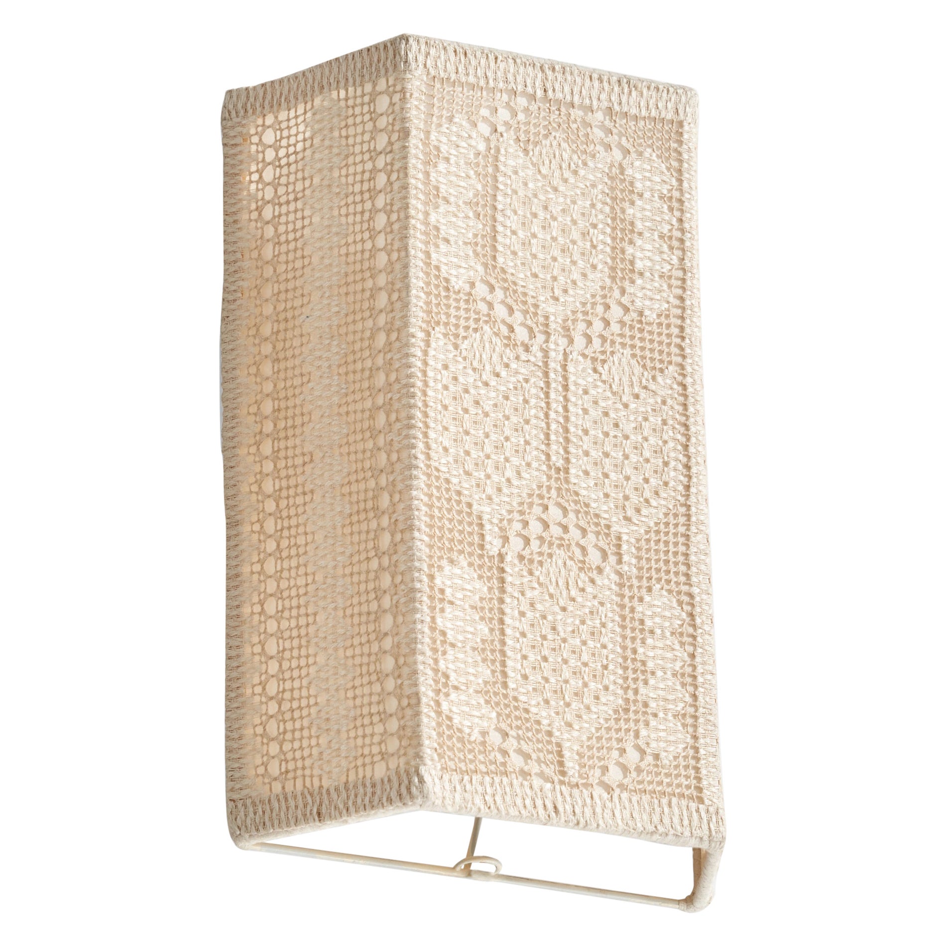 Designer suédois, applique murale, tissu, Suède, années 1960 en vente