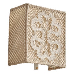 Designer suédois, applique murale, tissu, Suède, années 1960