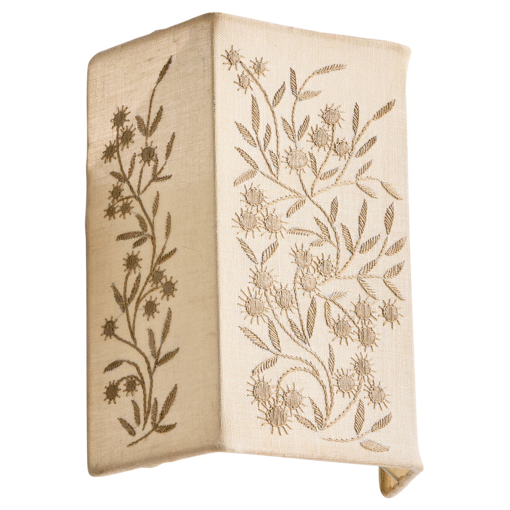 Swedish Designer, Wall Light, Fabric, Sweden, 1960s For Sale