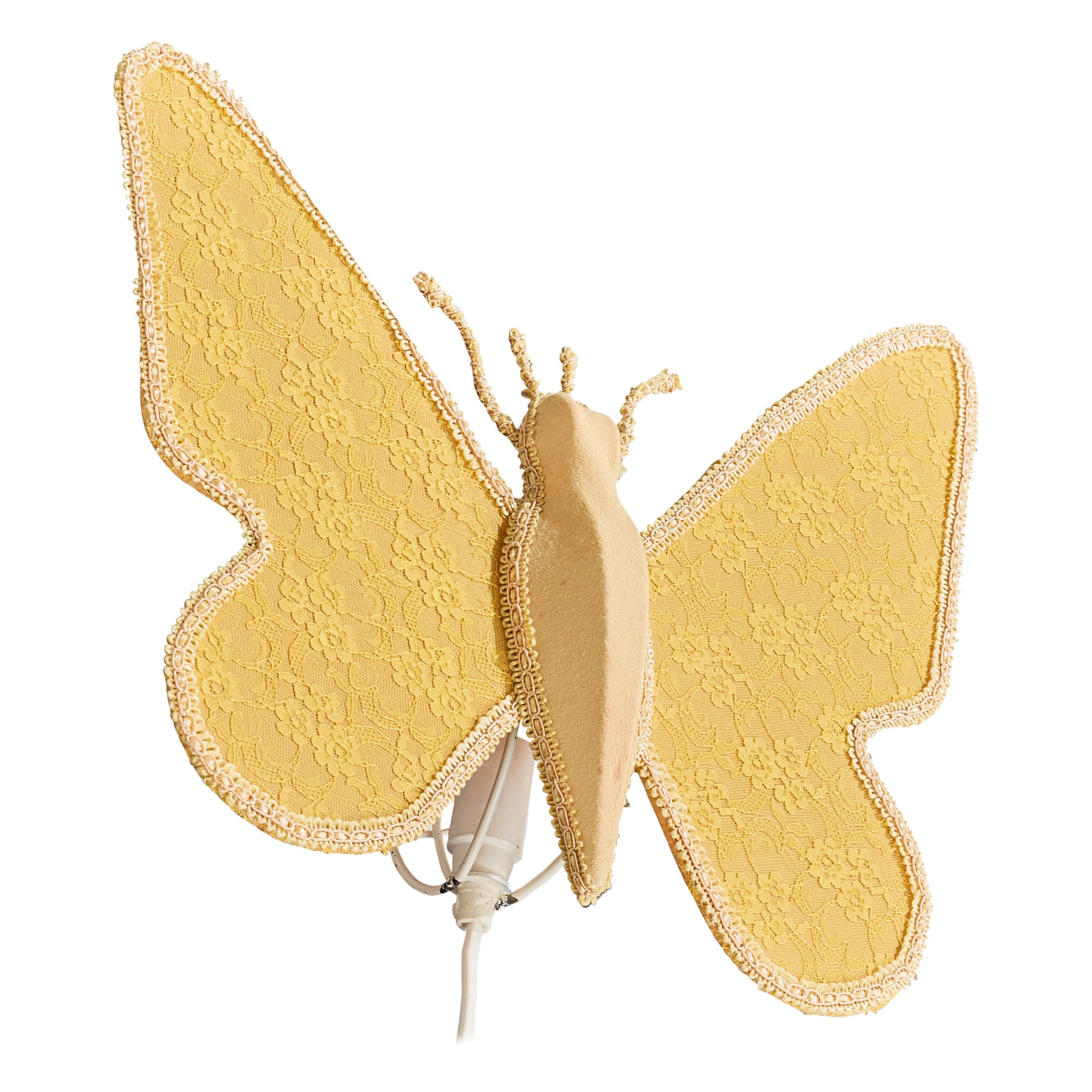 Swedish Designer, Wall Light, Fabric, Sweden, 1960s For Sale