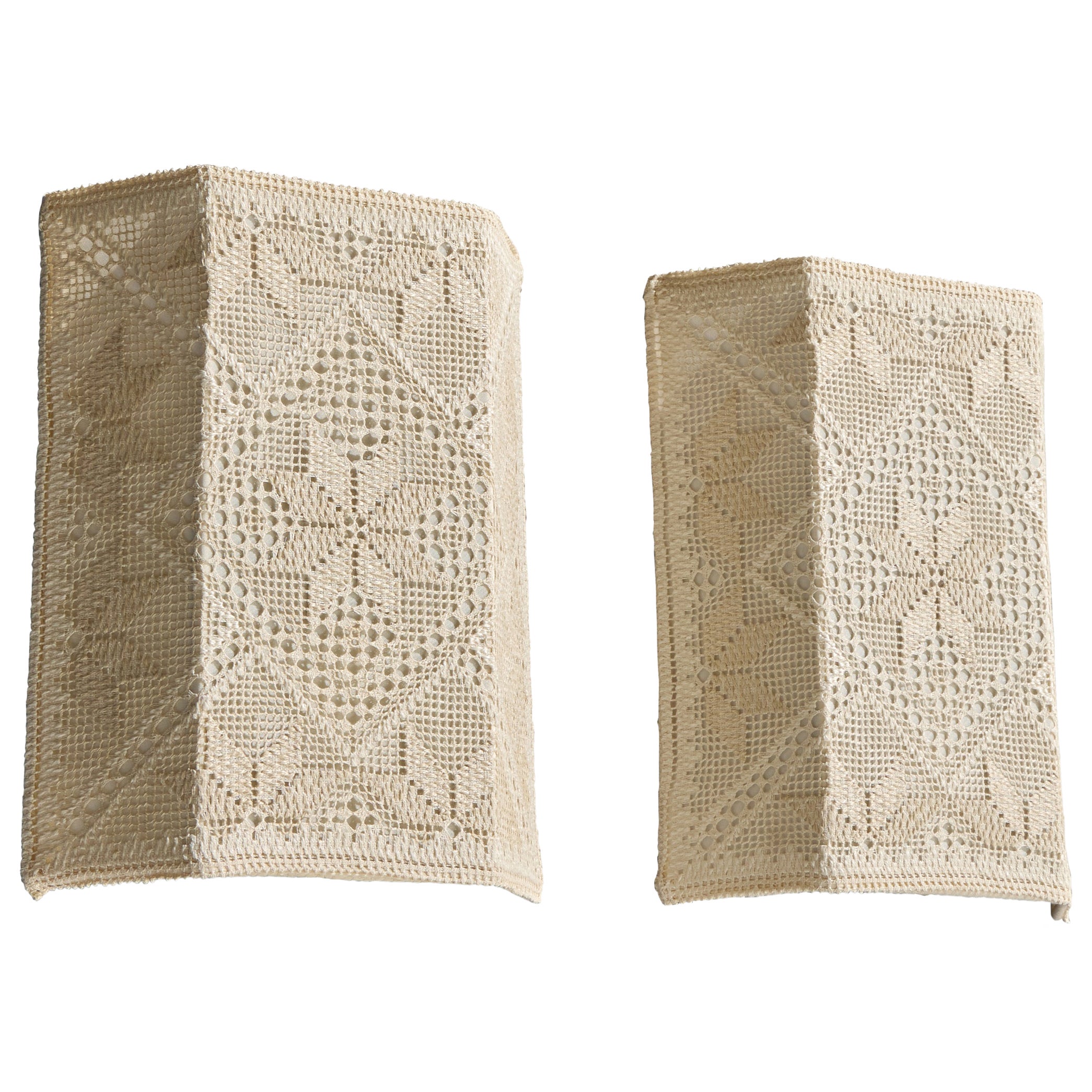 Swedish Designer, Wall Light, Fabric, Sweden, 1960s