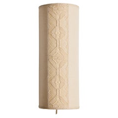 Schwedische Designerin, Wandleuchte, Stoff, Schweden, 1960er Jahre