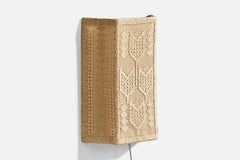 Swedish Designer, Wall Light, Fabric, Sweden, 1970s