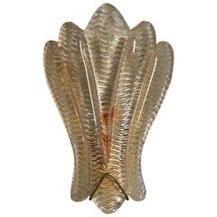 Swedish Designer, Wall Light, Glass, Brass, Sweden, 1930s Swedish Designer, Wall Light, Glass, Brass, Sweden, 1930s