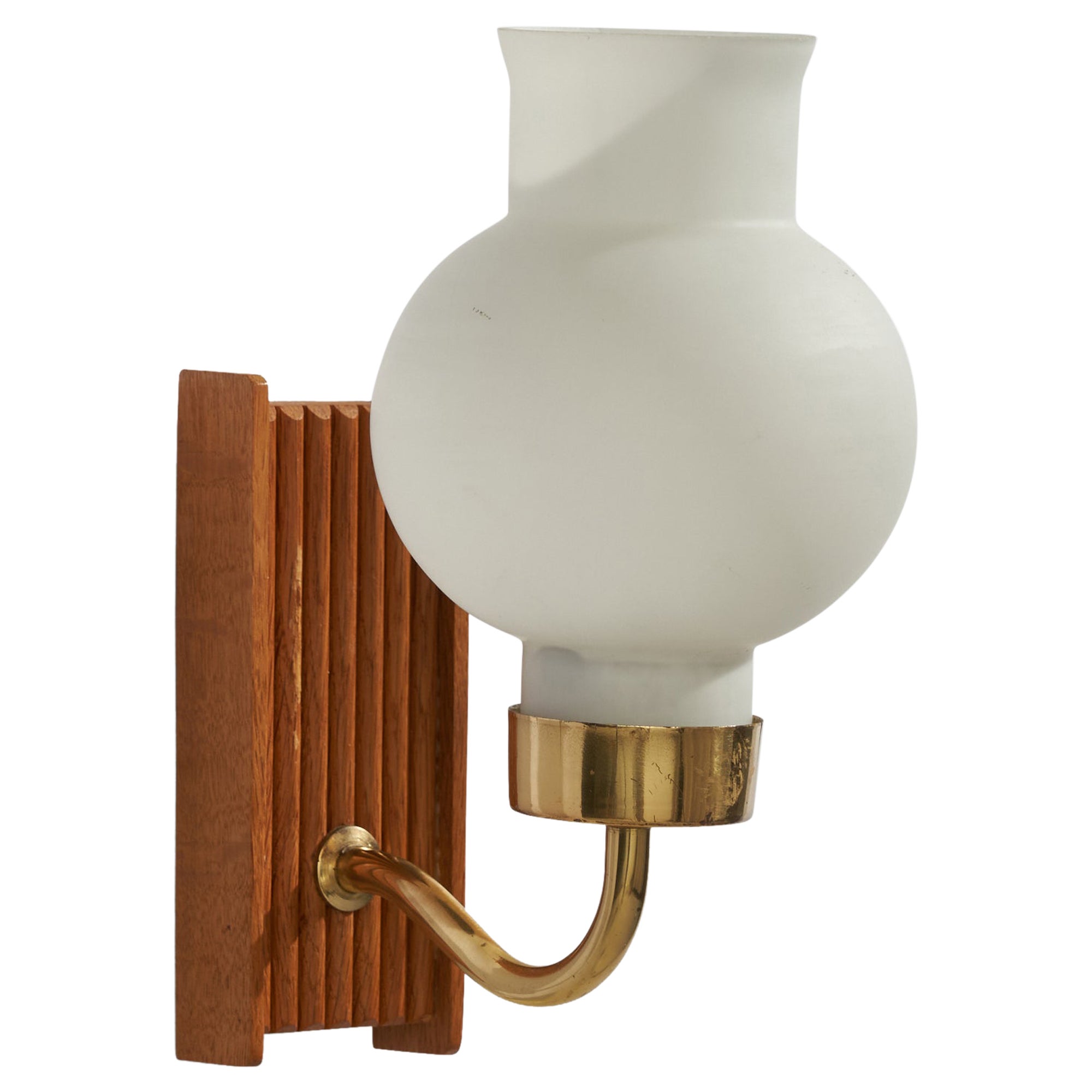 Design/One, Design-Light, Oak, laiton, verre, Suède, années 1950