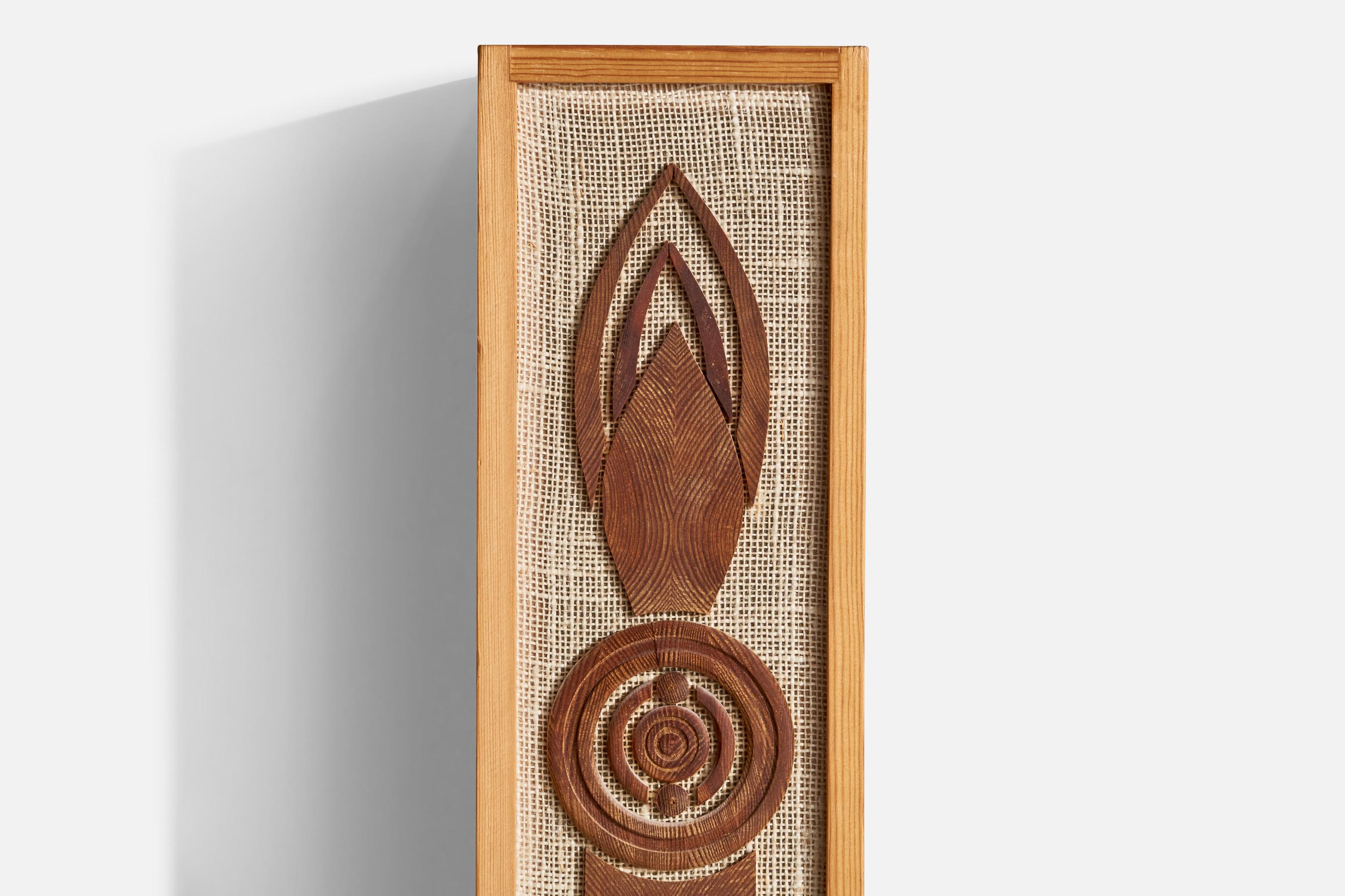 Designer suédois, applique murale, pin, broussin, Suède, 1970 Bon état - En vente à High Point, NC