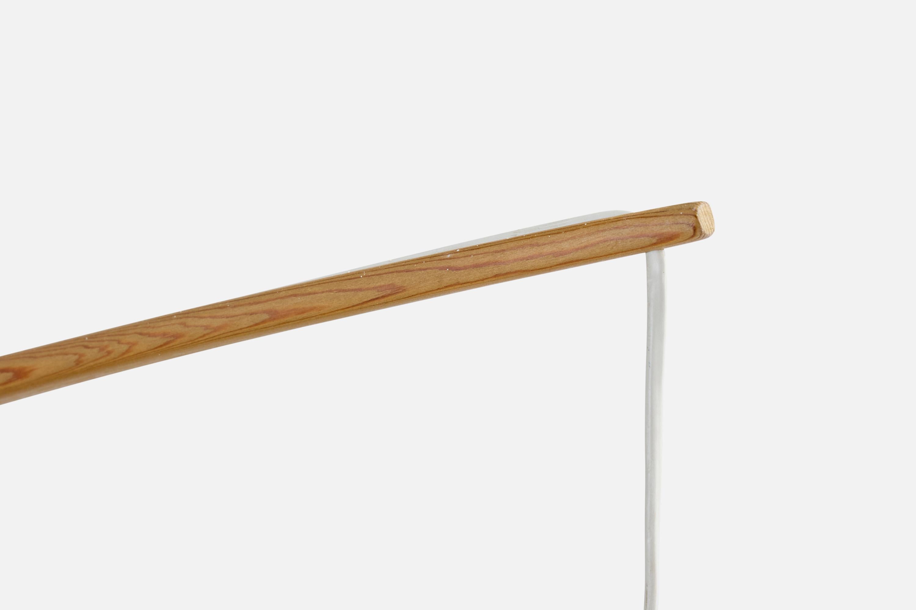 Swedish Designer, Wall Light, Pine, Rattan, Sweden, 1970s For Sale 4