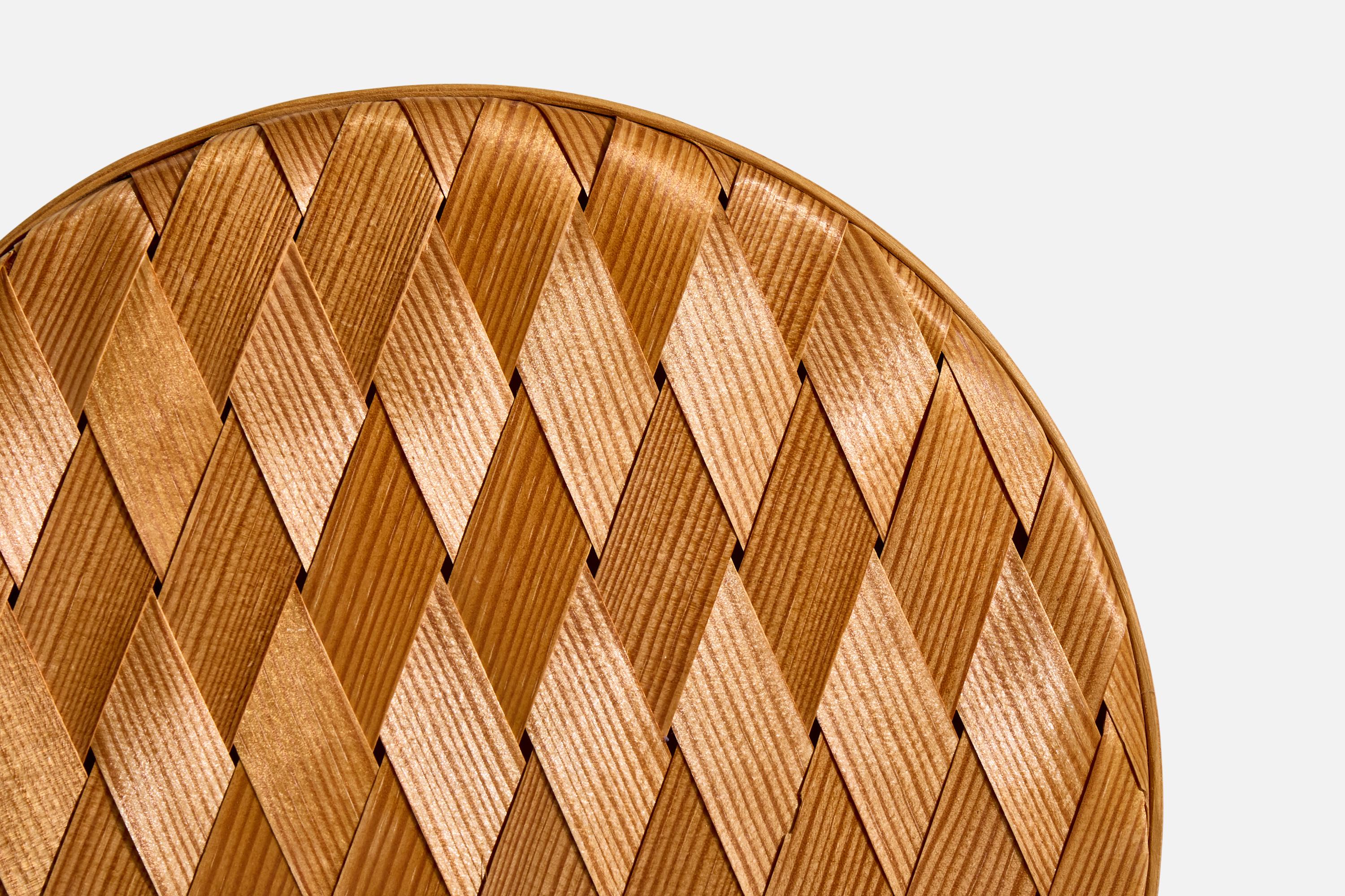 Wood Swedish Designer, Wall Light, Pine, Sweden, 1960s For Sale