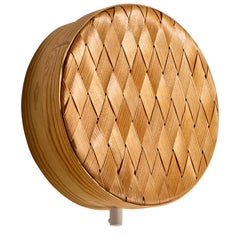 Swedish Designer, Wall Light, Pine, Sweden, 1960s