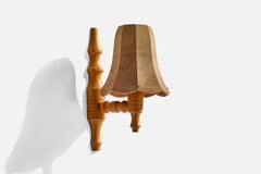 Diseñador sueco, Lámpara de pared, Pino, Suecia, Años 70