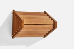 Swedish Designer, Wall Light, Pine, Sweden, 1970s