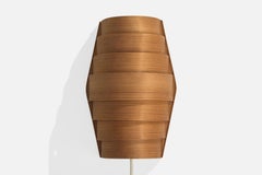 Swedish Designer, Wall Light, Pine, Sweden, 1970s