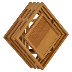 Créateur suédois, applique murale, pin, Suède, années 1970