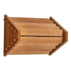 Swedish Designer, Wall Light, Pine, Sweden, 1970s