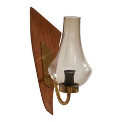 Design/One, Design-Light, Teck, Laiton, Verre, Suède, années 1950