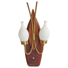 Design/One, Design-Light, Teck, Laiton, Verre, Suède, années 1950