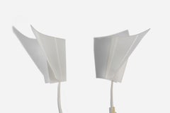 Swedish Designer, Wall Lights, Acrylic, Sweden, 1960s