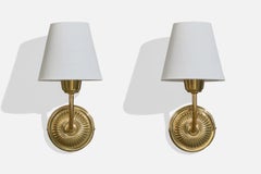 Designer svedese, applique, ottone, tessuto, Svezia, anni '1950