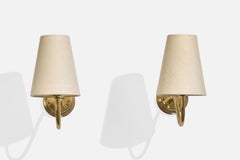 Designer svedese, applique, ottone, tessuto, Svezia, anni '1960