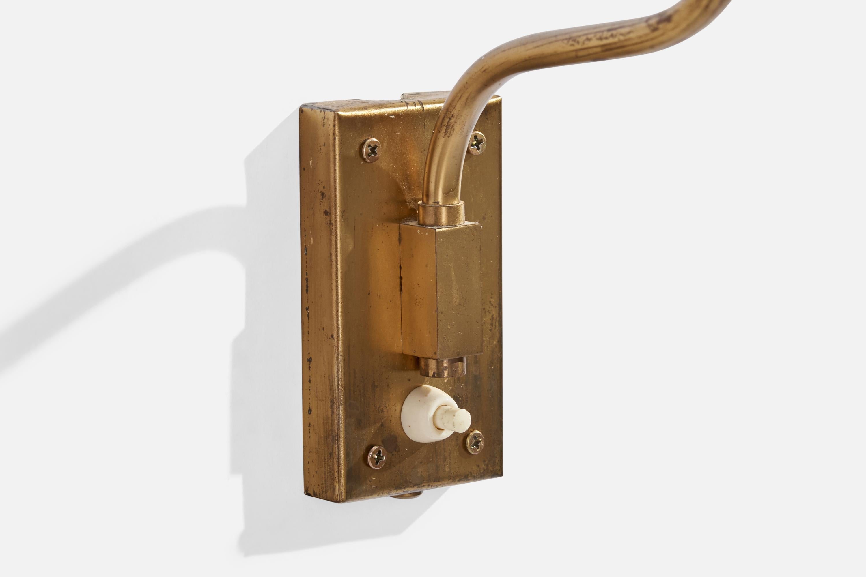 Design/One, Lights, laiton, verre, Suède, années 1940 en vente 1