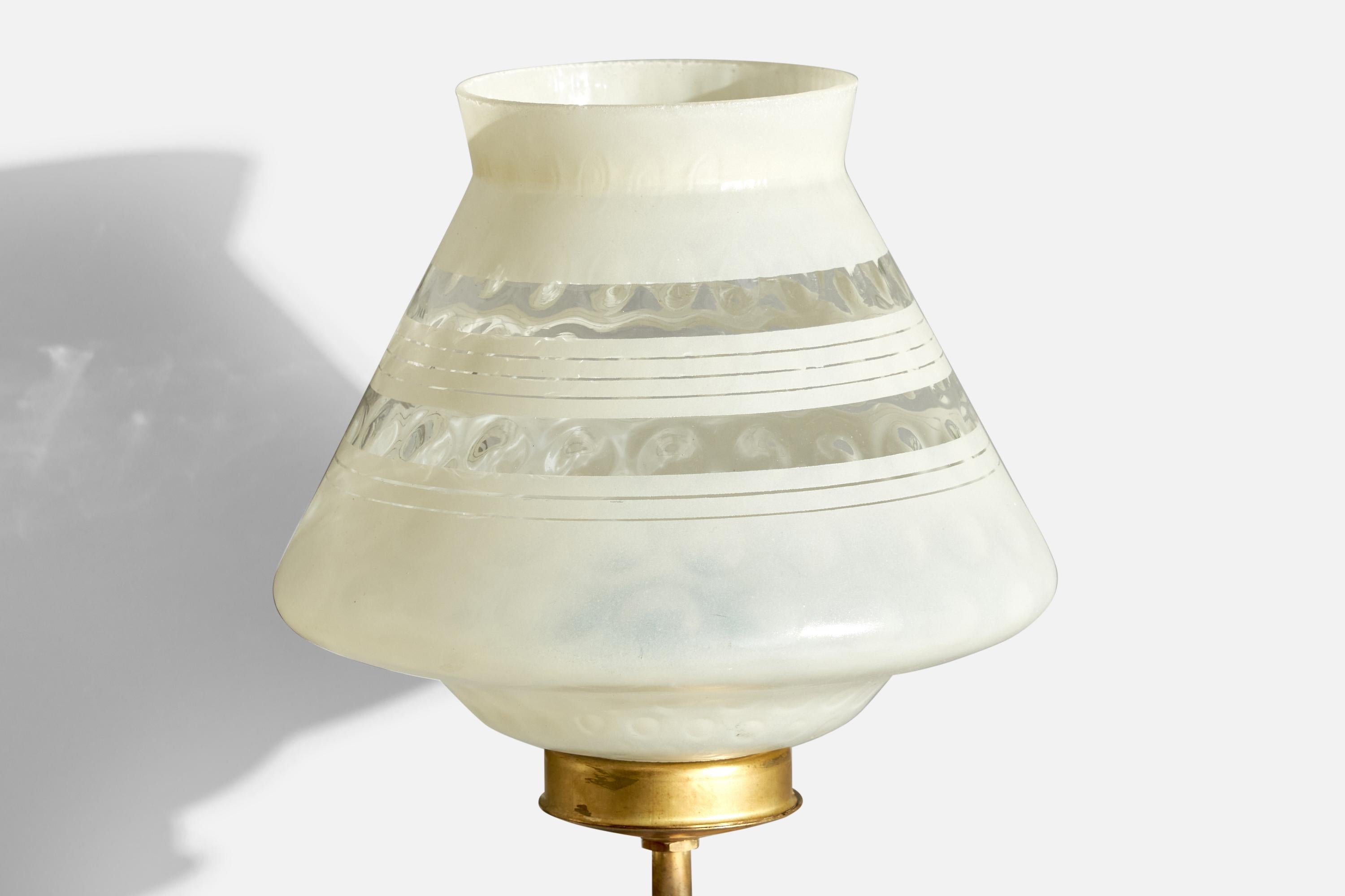 Design/One, Lights, laiton, verre, Suède, années 1940 en vente 1