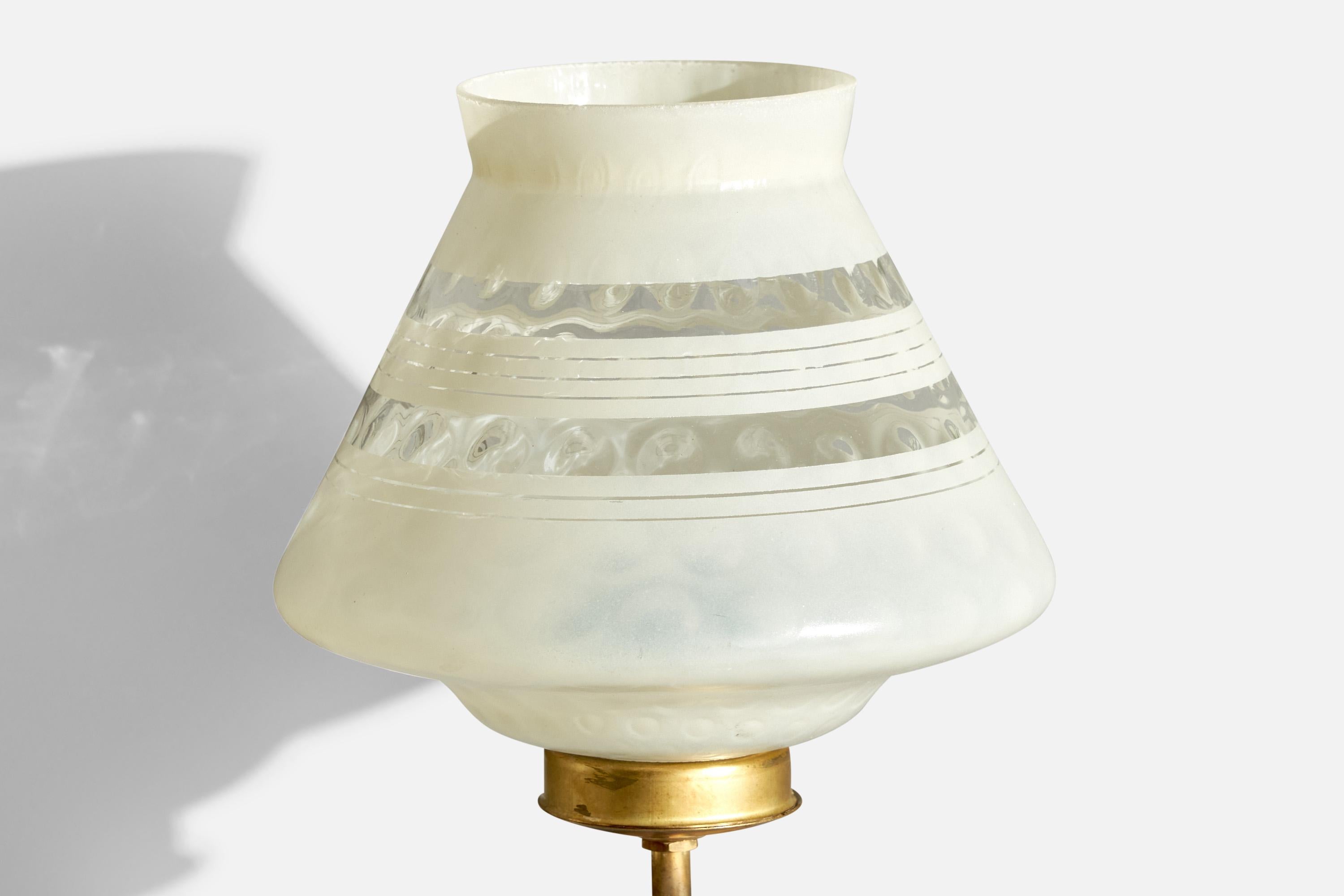 Design/One, Lights, laiton, verre, Suède, années 1940 en vente 1