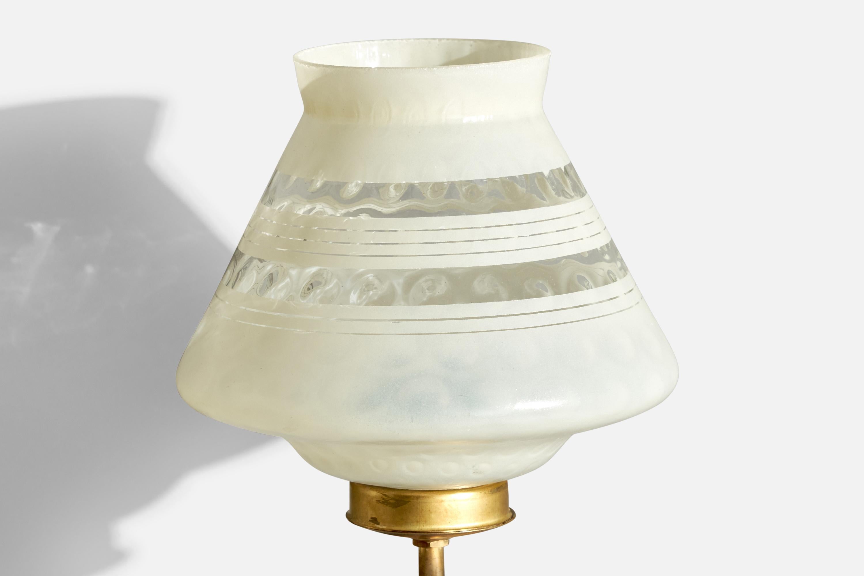 Design/One, Lights, laiton, verre, Suède, années 1940 en vente 1