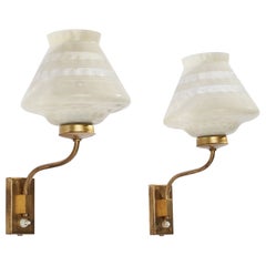 Design/One, Lights, laiton, verre, Suède, années 1940