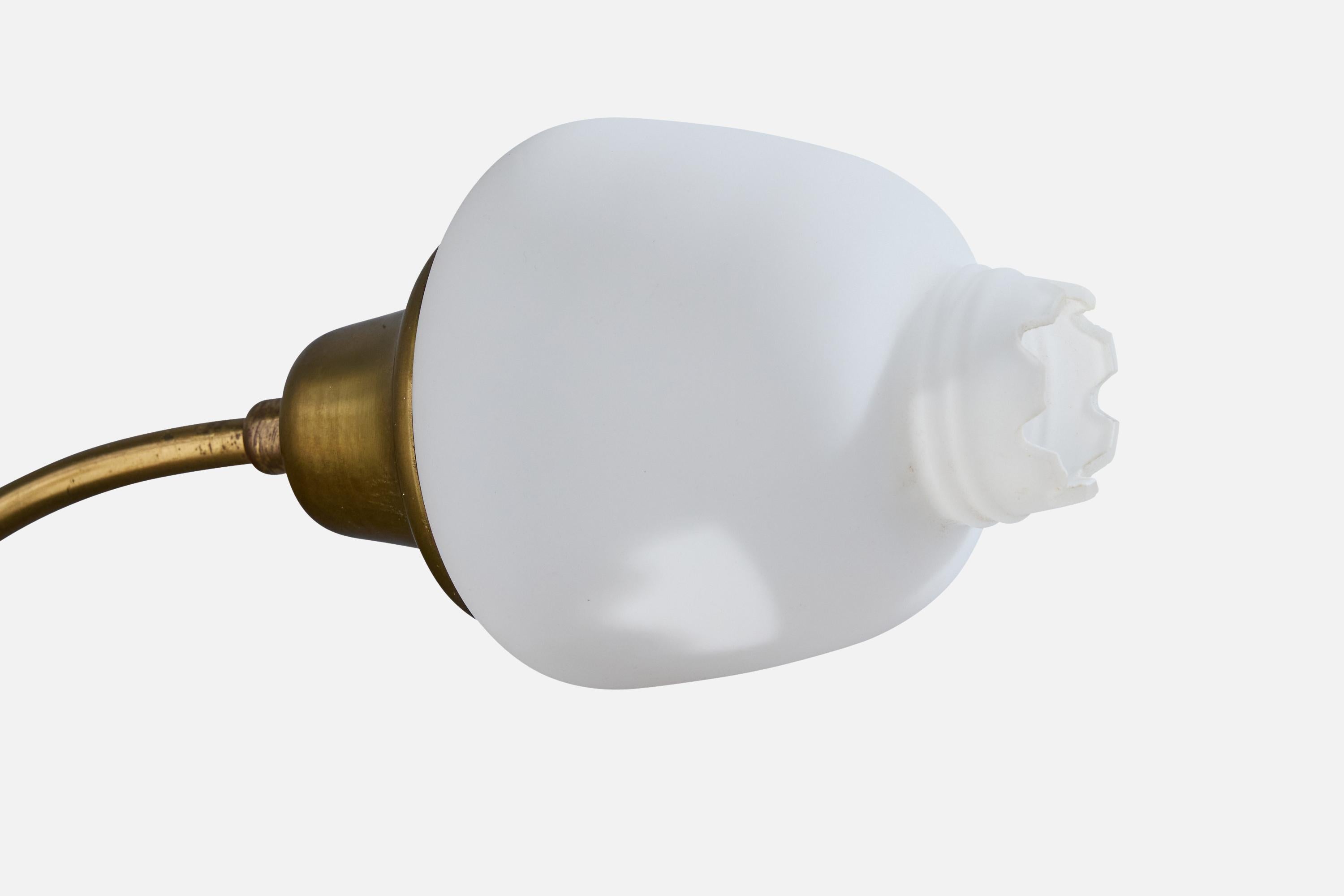 Design/One, Lights, laiton, verre, Suède, années 1950 en vente 2