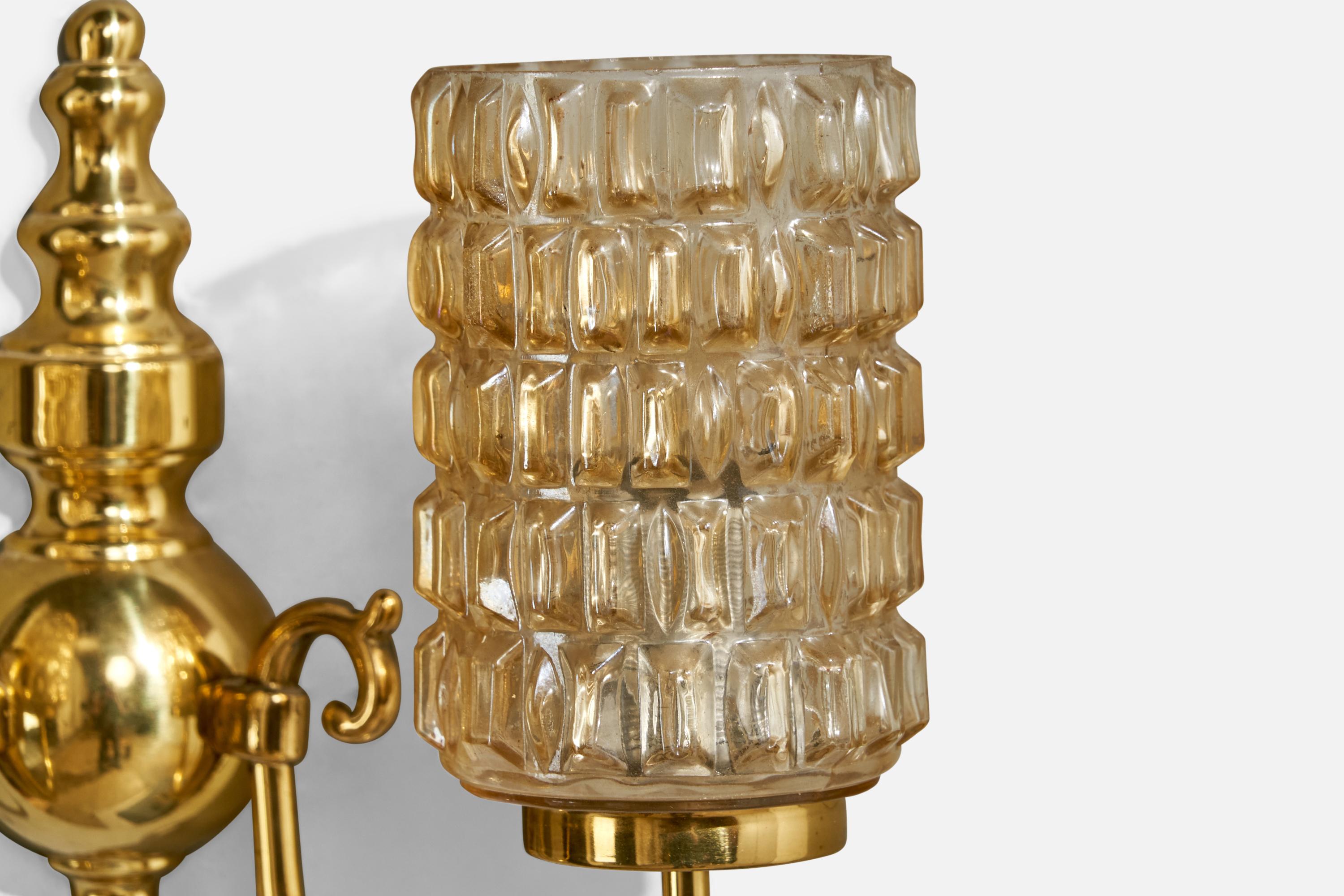 Design/One, Lights, laiton, verre, Suède, années 1960 en vente 1