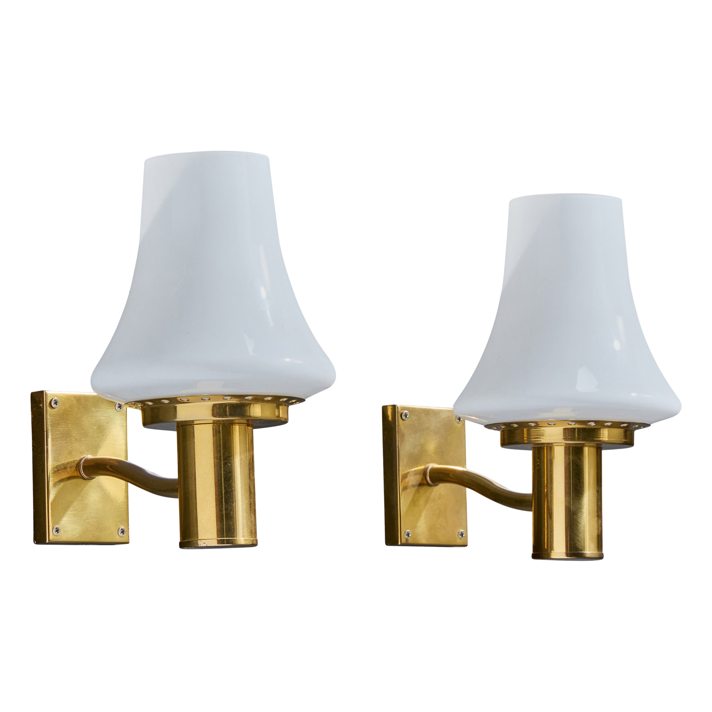 Design/One, Lights, laiton, verre, Suède, années 1960