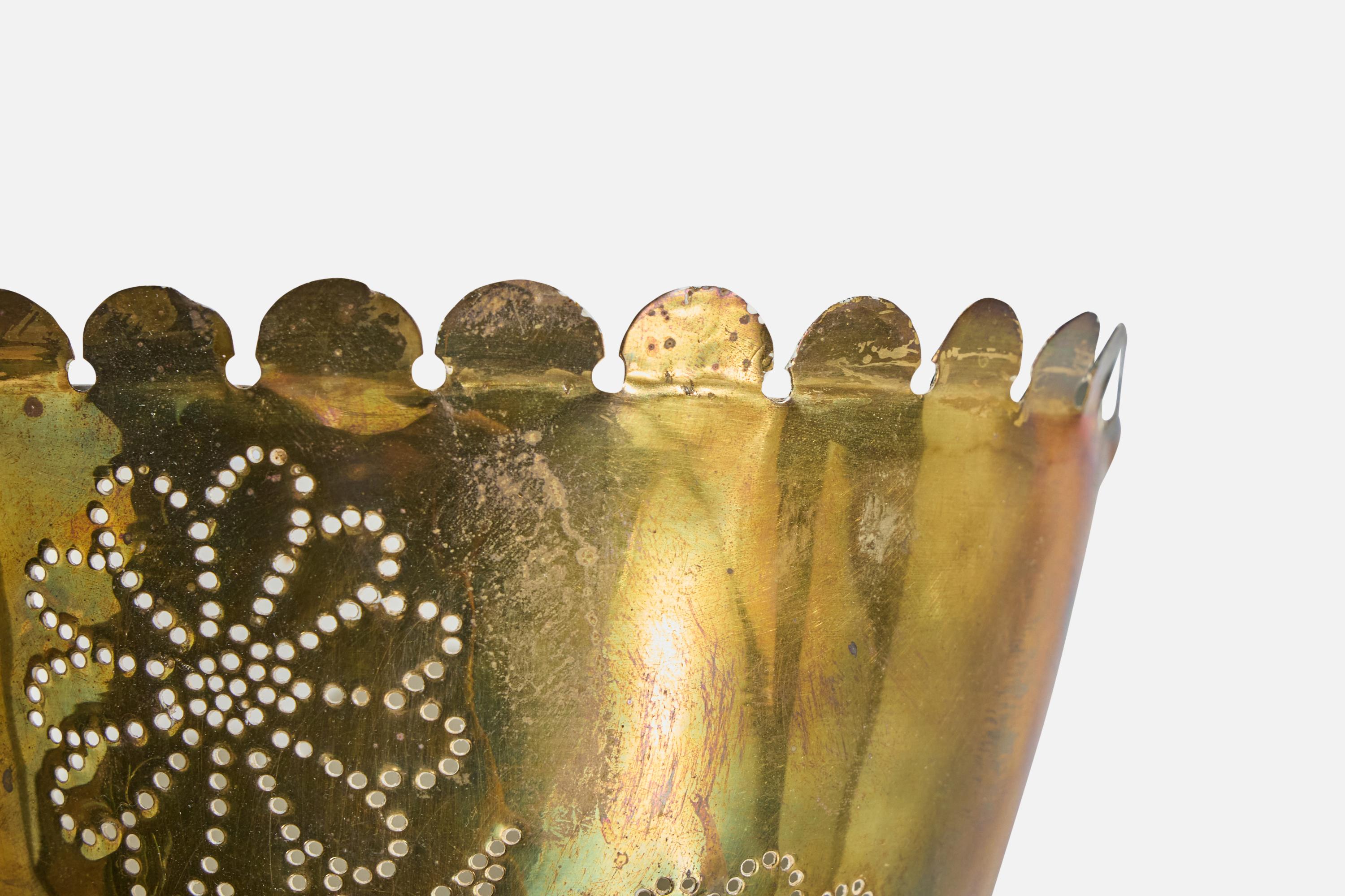 Designer svedese, Luci da parete, Ottone, Svezia, anni '40 in vendita 2