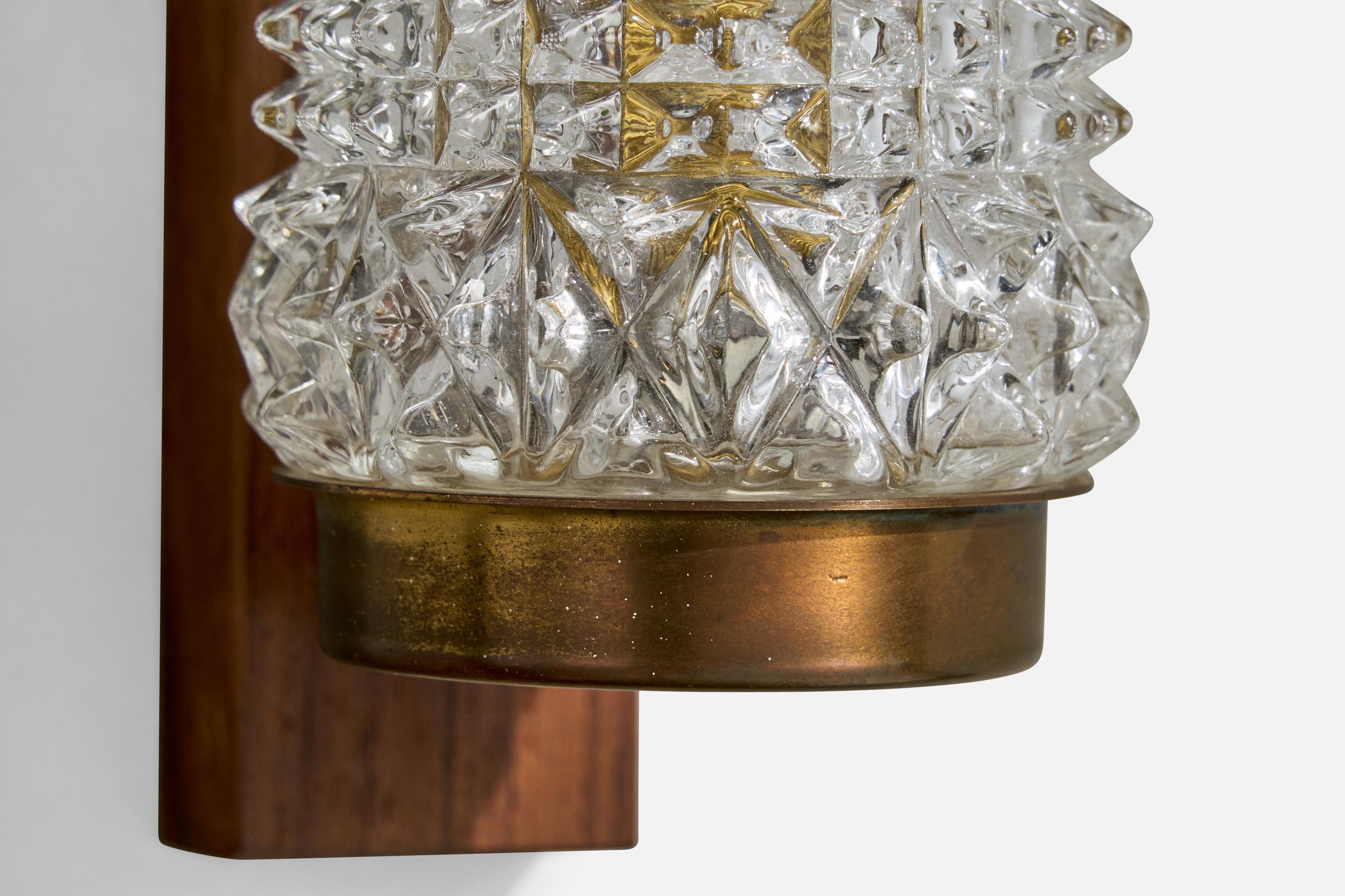 Mid-Century Modern Design/One, Lights, laiton, teck, verre, Suède, années 1950 en vente