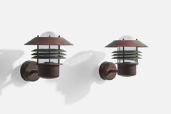 Designer svedese, applique, rame, vetro, Svezia, anni '1970