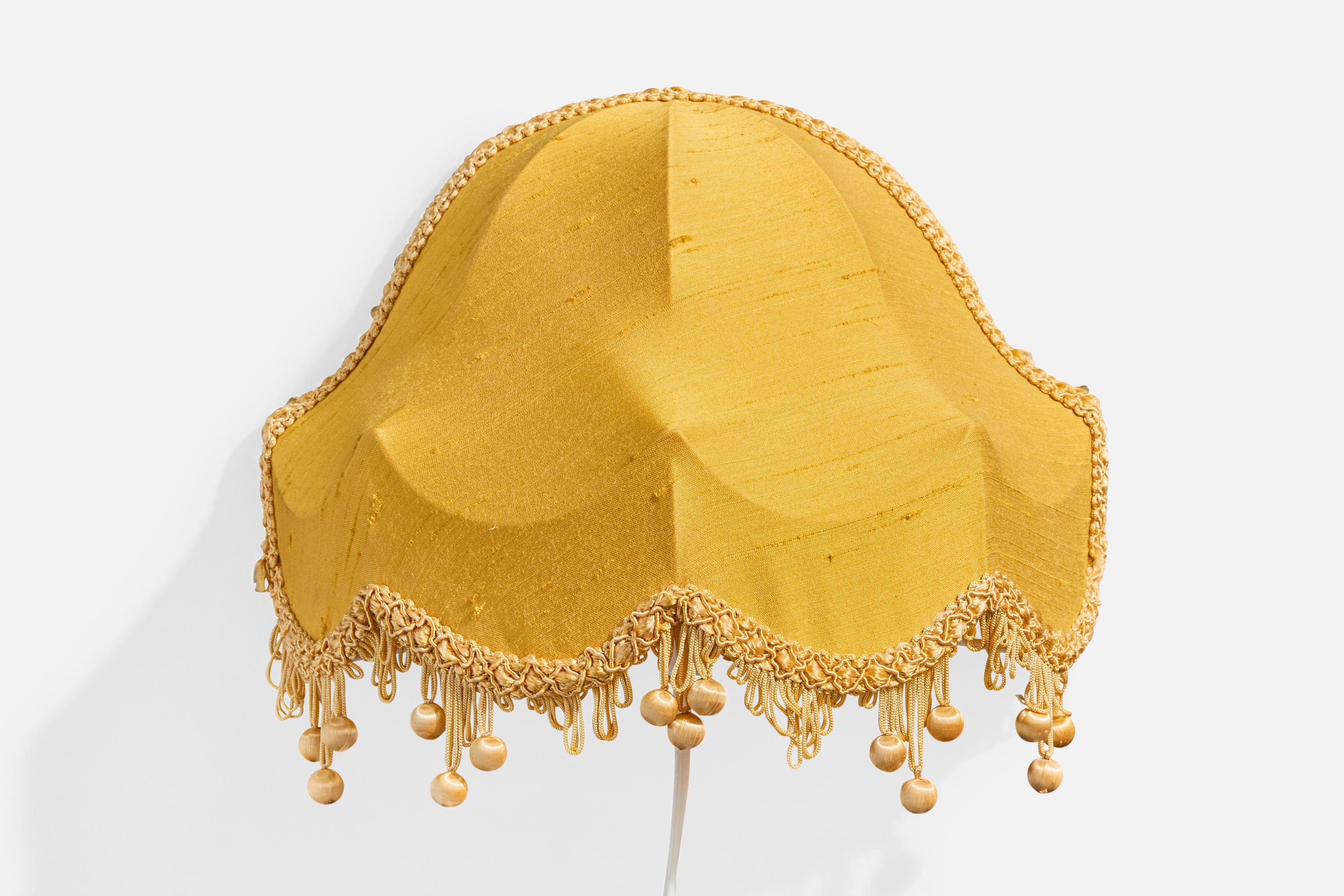 Diseñador sueco, apliques de pared, tela, Suecia, década de 1950 mediados del siglo XX en venta