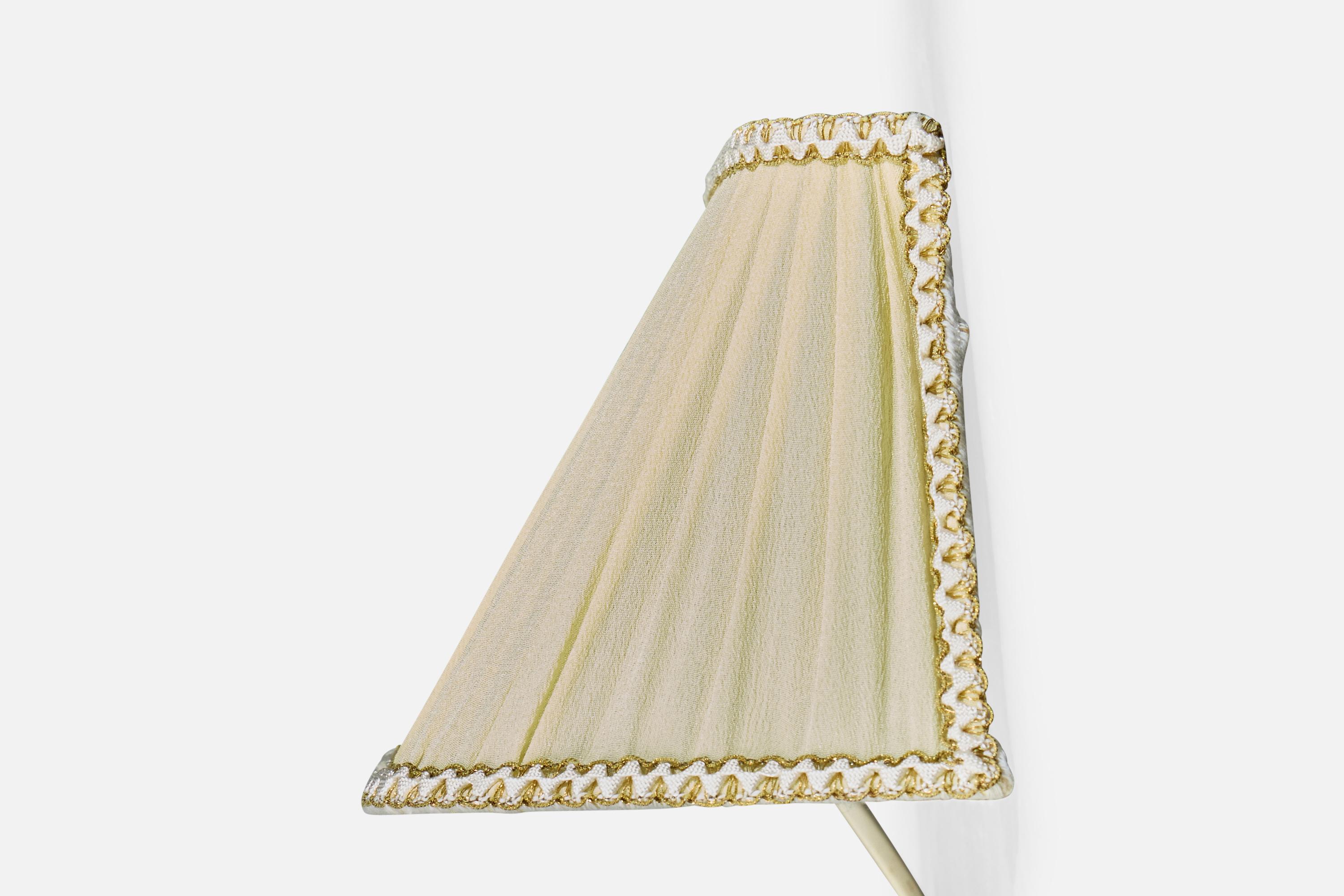 Diseñador sueco, apliques de pared, tela, Suecia, década de 1950 mediados del siglo XX en venta