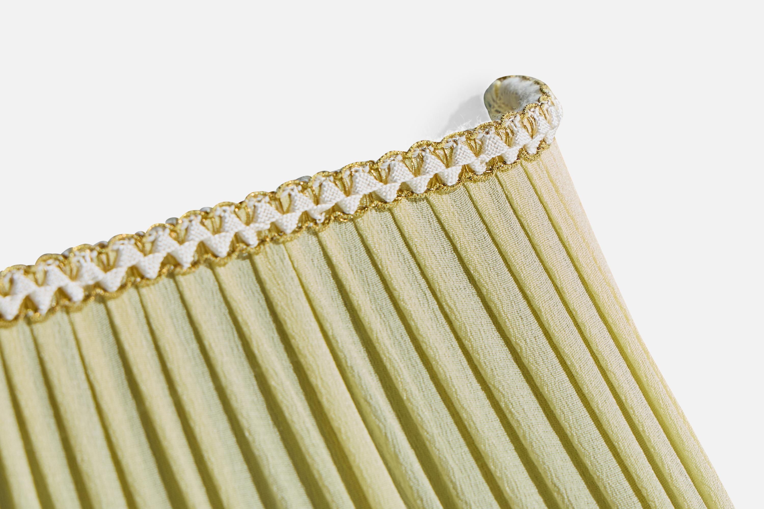 Diseñador sueco, apliques de pared, tela, Suecia, década de 1950 Tela en venta