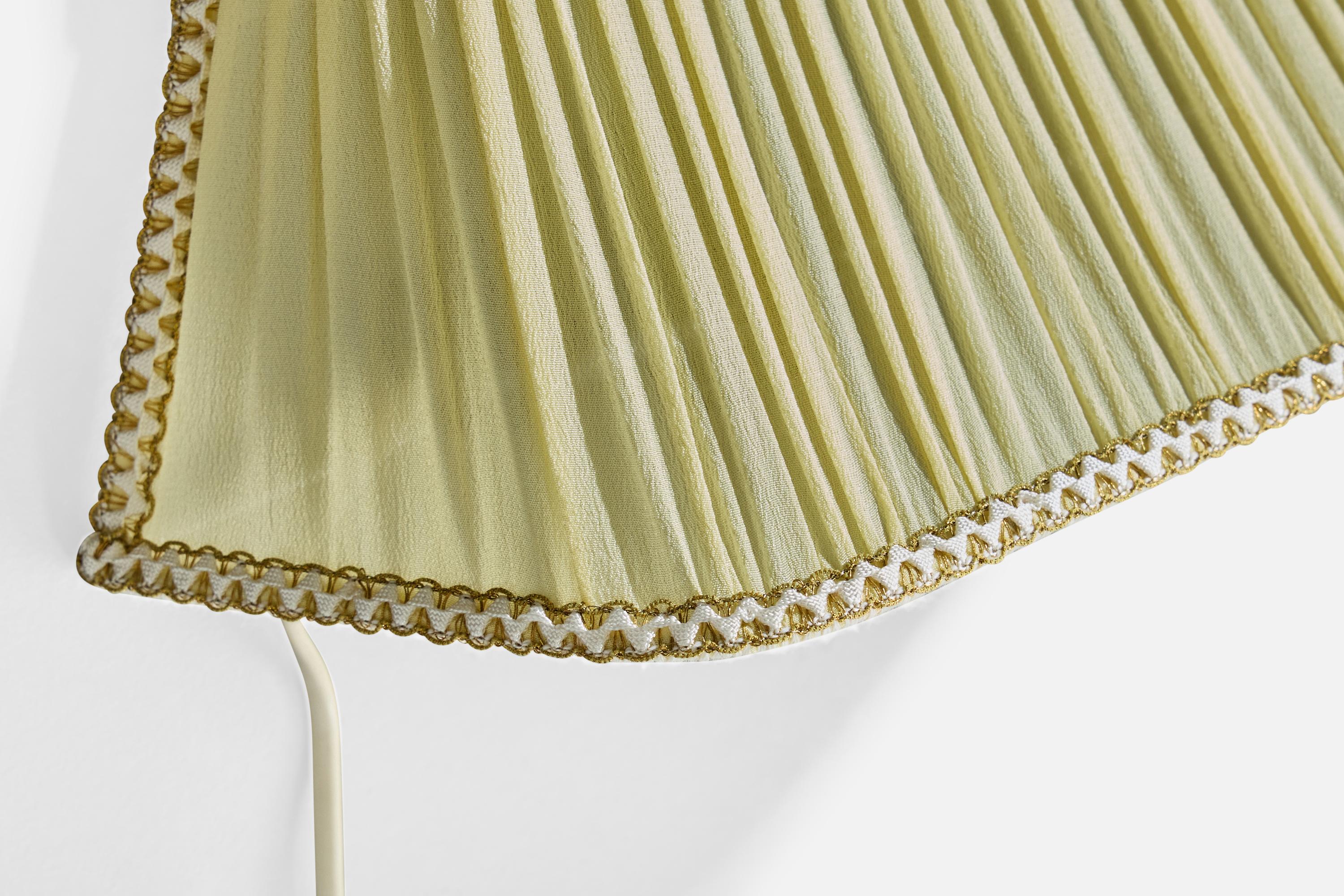 Diseñador sueco, apliques de pared, tela, Suecia, década de 1950 en venta 2