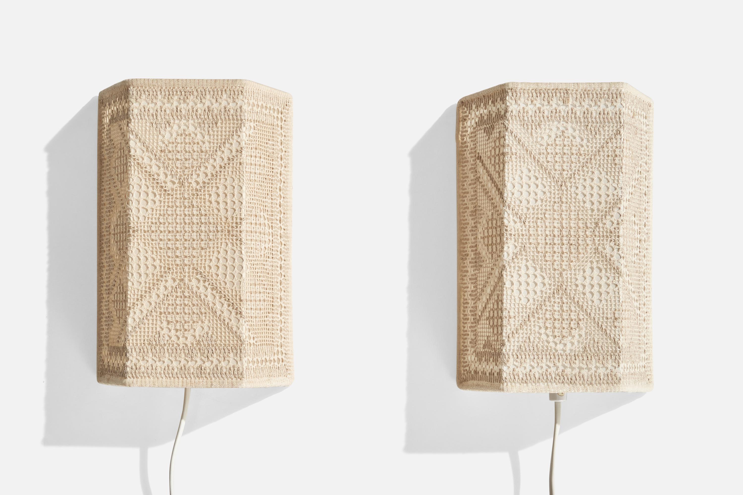 Suédois Designer suédois, Design-Light, tissu, Suède, années 1970 en vente