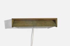 Swedish Designer, Wall Lights, Green-Painted Pine, Sweden, C. 1970s