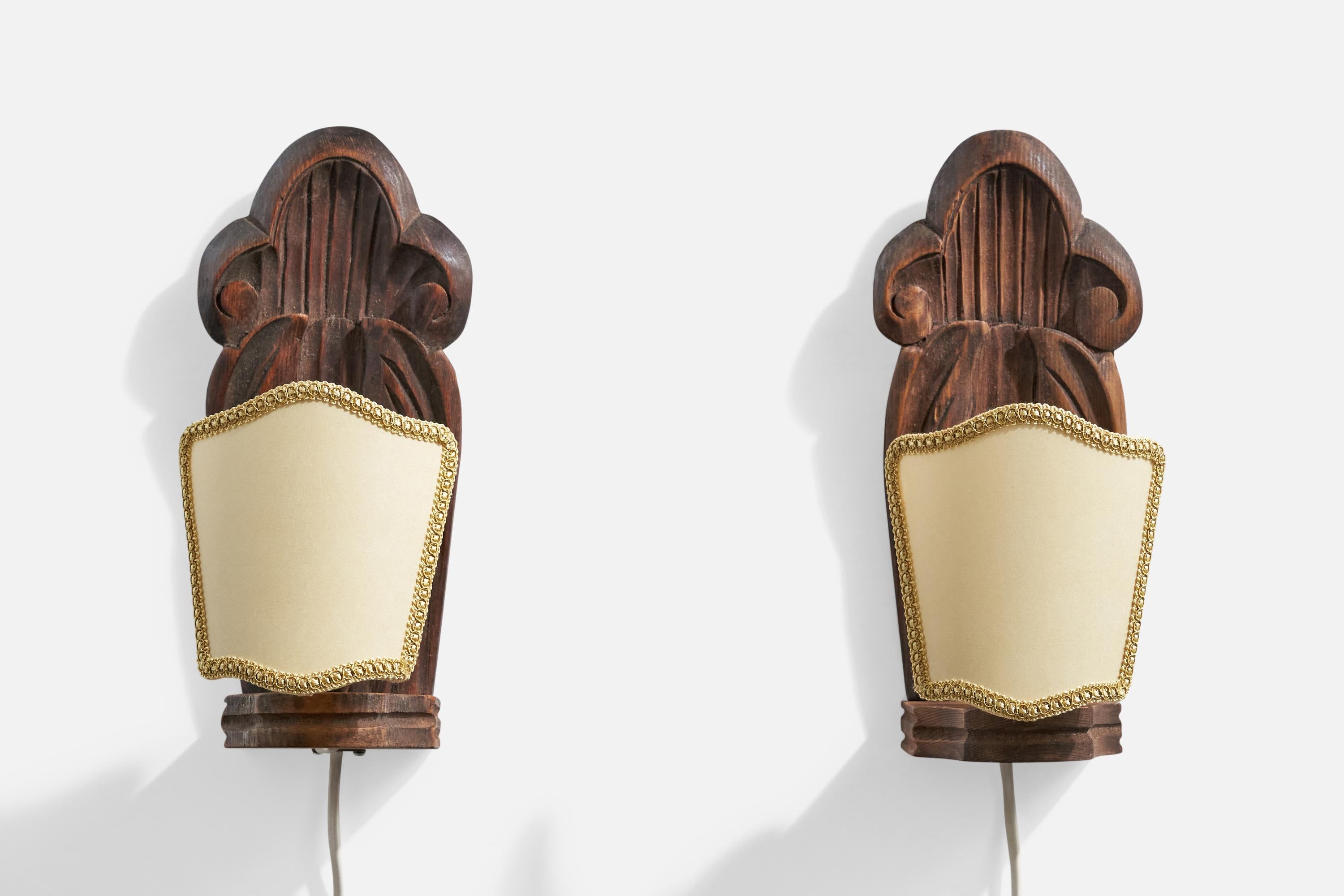 Scandinave moderne Designer suédois, Lights, Pin, Tissu, Suède, 1942 en vente