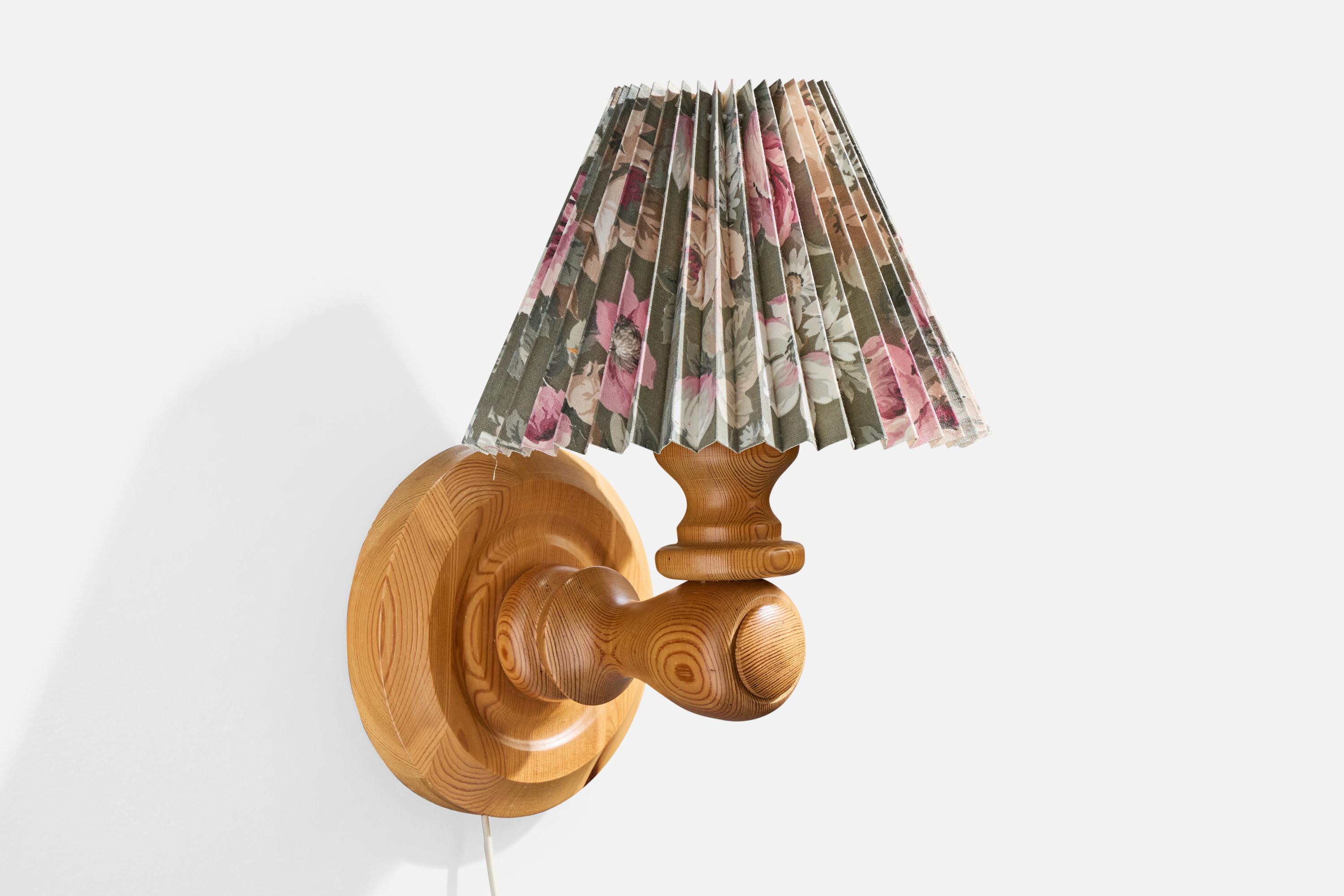 Svedese Designer svedese, applique, pino, tessuto, Svezia, anni '70 in vendita