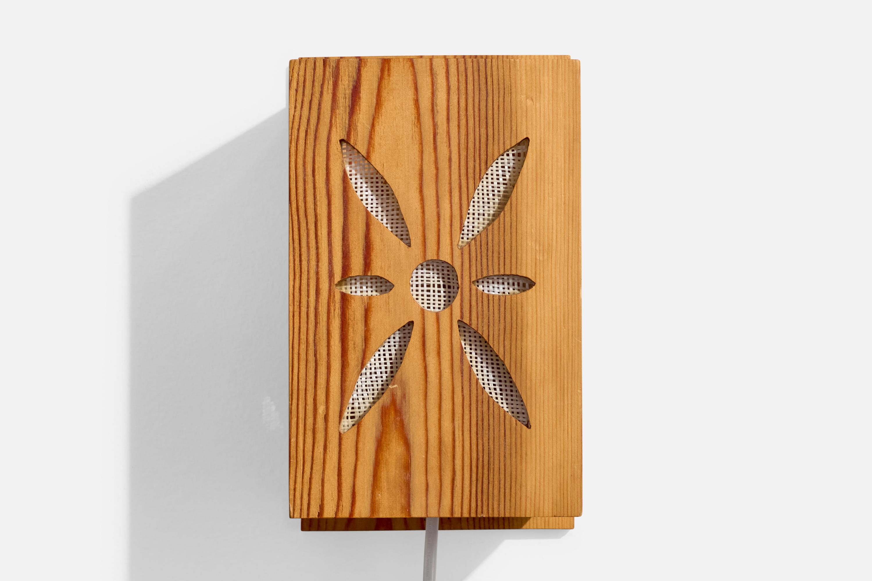 Fin du 20e siècle Design/One, Lights, pin, raphia, Suède, années 1980 en vente