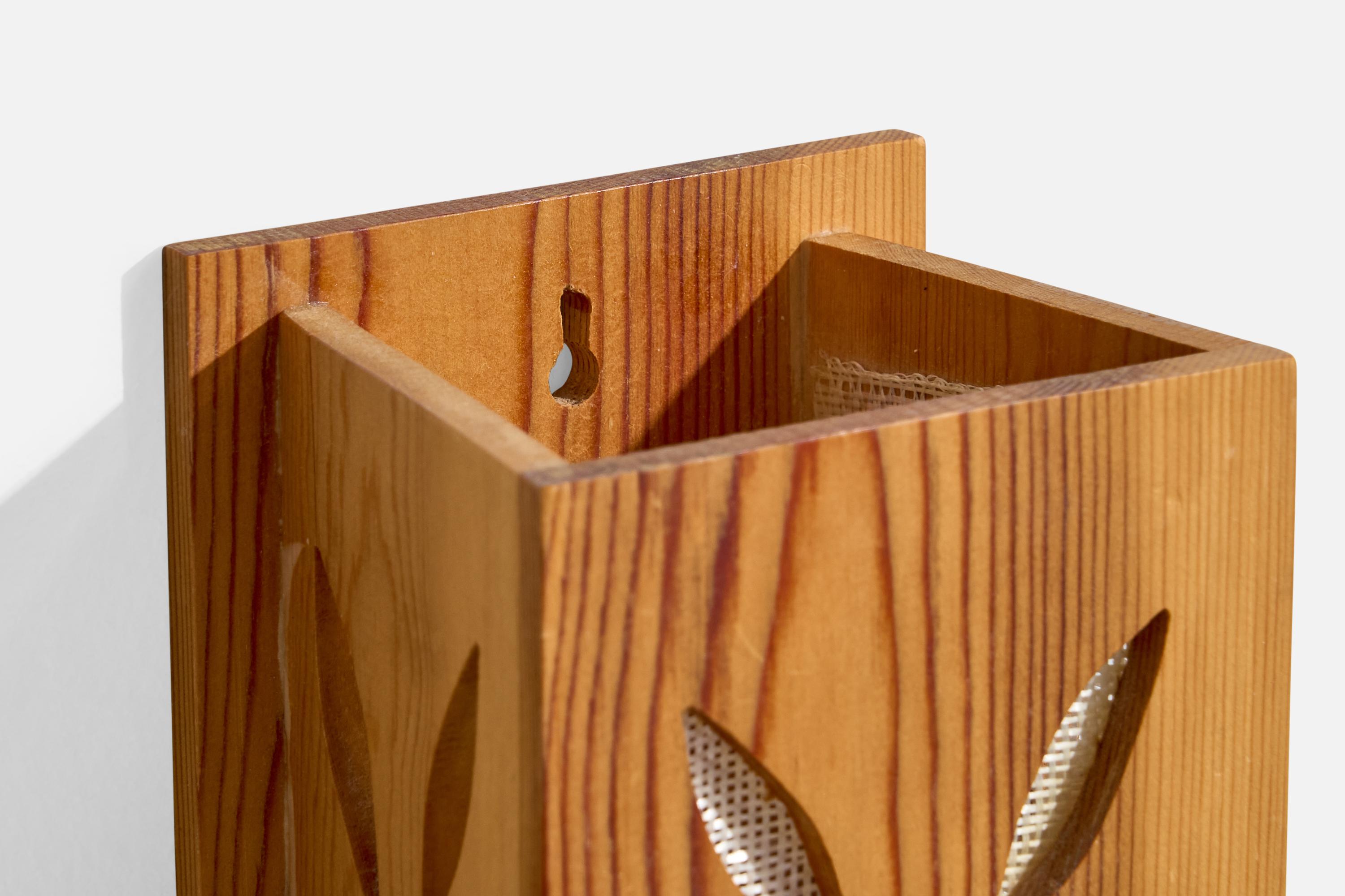 Design/One, Lights, pin, raphia, Suède, années 1980 en vente 1