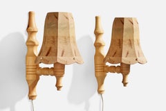 Designer svedese, Luci da parete, Pino, Svezia, anni '70