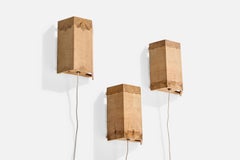 Schwedischer Designer, Wall Lights, Kiefer, Schweden, 1970er