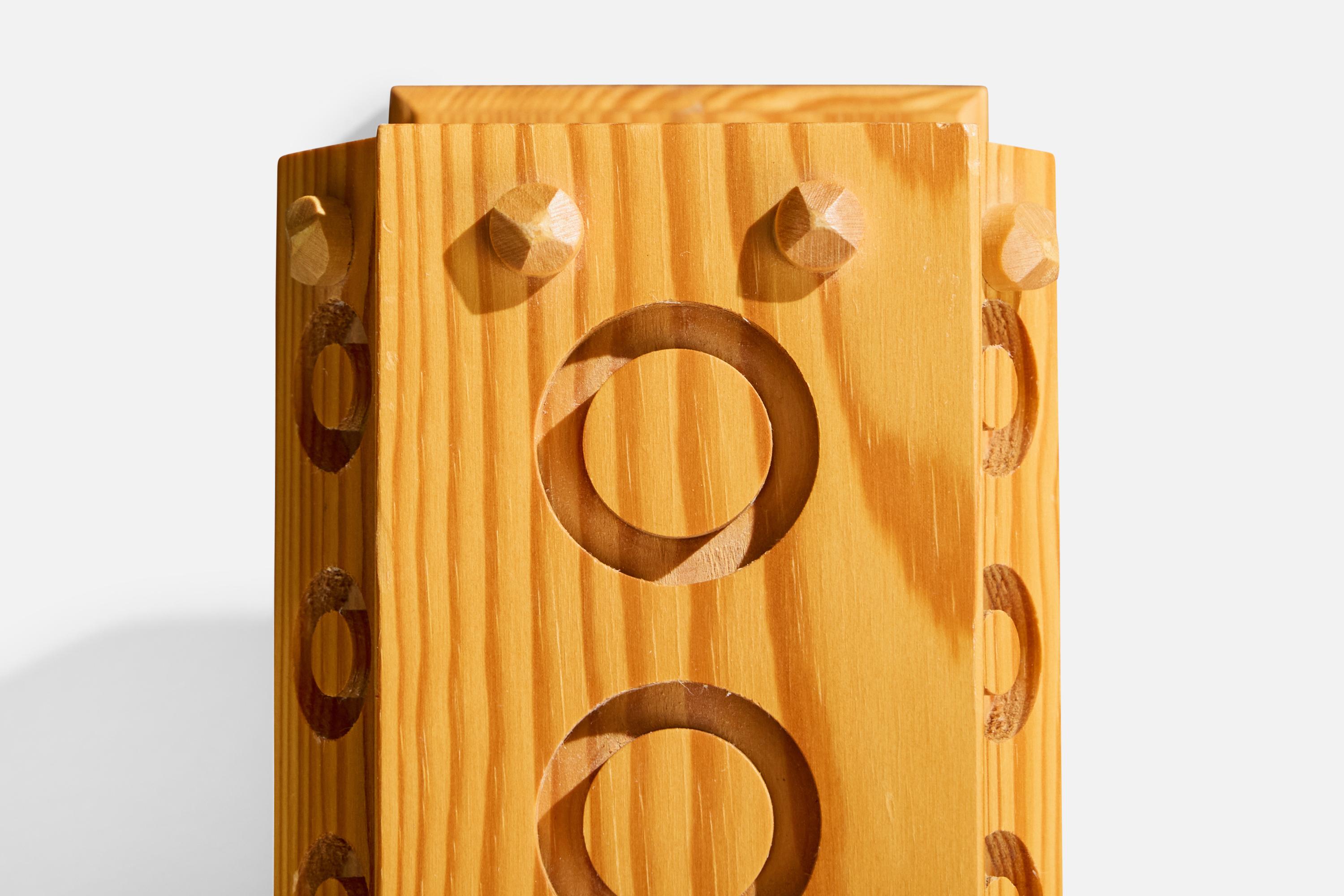 Diseñador sueco, apliques de pared, pino, Suecia, años 70 finales del siglo XX en venta